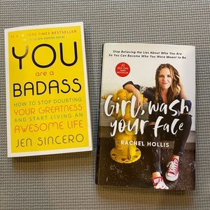 Girl wash your Face & You are a Badass books 💕